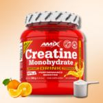 Amix Creatine Monohydrate Performance Booster, Instant Drink Formula, Juicy-Orange, 360g