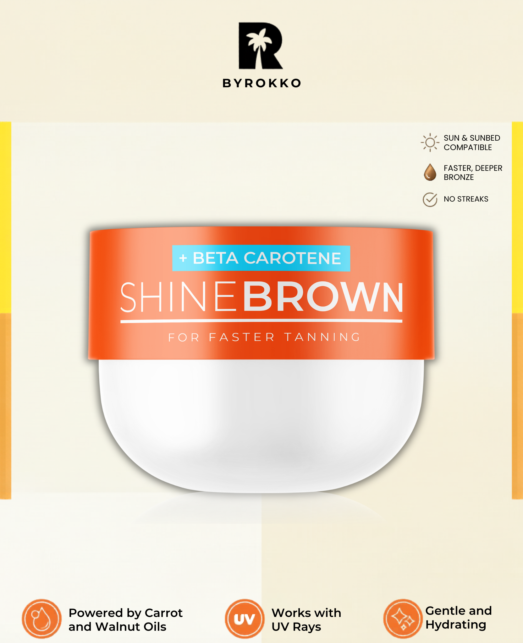 BYROKKO - Beta Carotene Tanning Maximiser 210ml BYROKKO - Beta Carotene Tanning Maximiser 210ml - Image 1