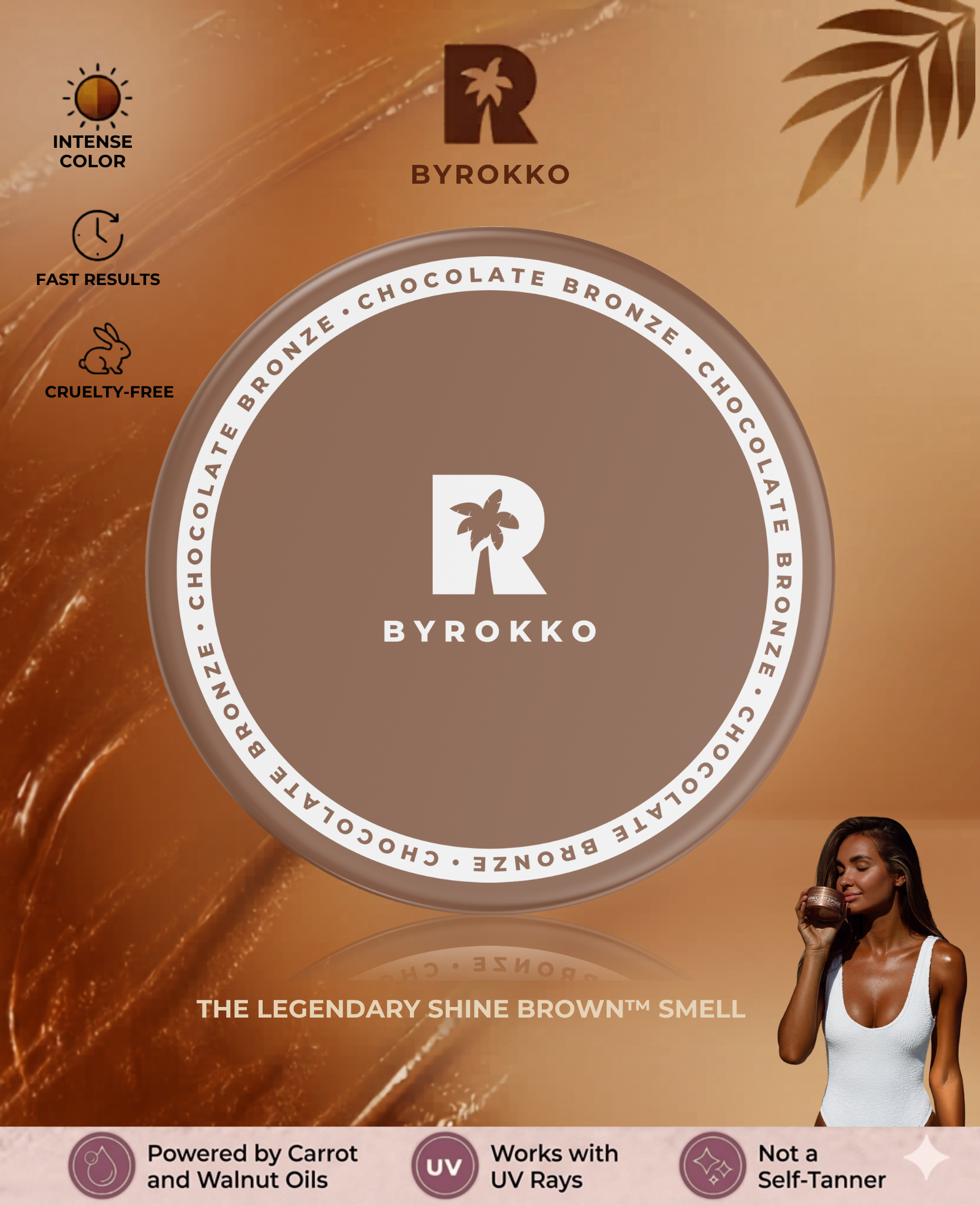 BYROKKO - Shine Brown Chocolate Tanning Cream 200ml BYROKKO - Shine Brown Chocolate Tanning Cream 200ml - Image 1