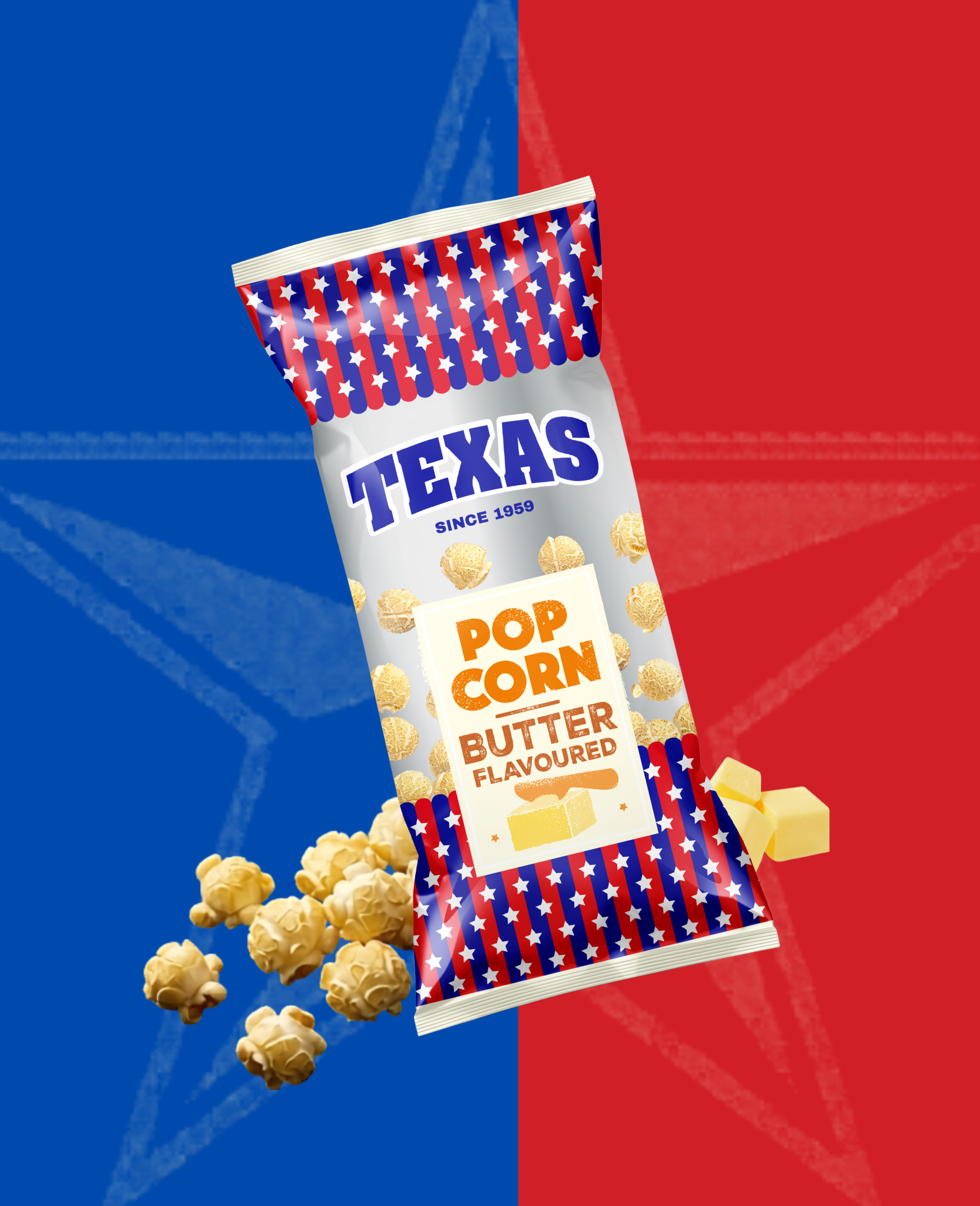 TEXAS Pop Corn Butter Flavoured 60g TEXAS Pop Corn Butter Flavoured - Image 1